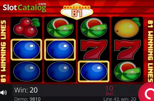 Οθόνη3. Multiplay 81 Κουλοχέρης