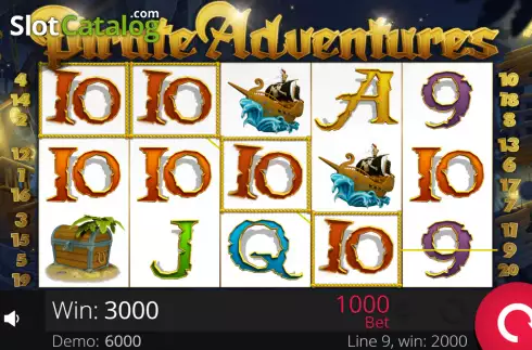 Οθόνη3. Pirate Adventures (e-gaming) Κουλοχέρης