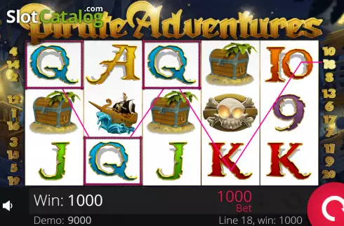 Οθόνη4. Pirate Adventures (e-gaming) Κουλοχέρης