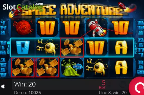 Οθόνη3. Space Adventure (e-gaming) Κουλοχέρης