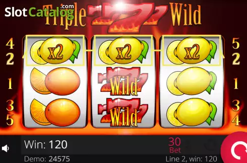 Οθόνη4. Triple Wild Seven Κουλοχέρης