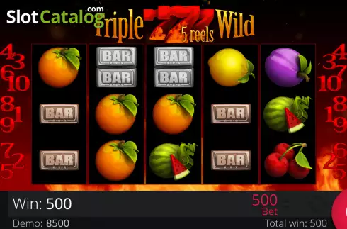 Οθόνη4. Triple Wild Seven 5 Reels Κουλοχέρης