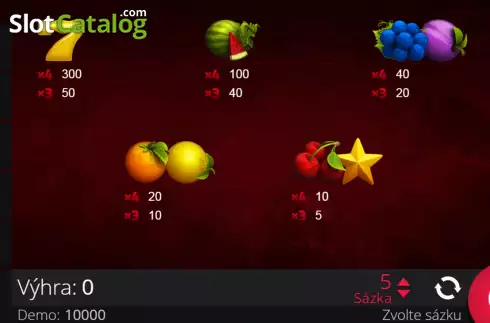 Οθόνη5. Sticky Fruits Κουλοχέρης 