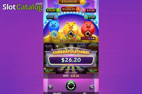 Οθόνη3. Fortune Piggy Coin Κουλοχέρης 