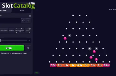 Οθόνη3. Plinko (Ebaka Games) Κουλοχέρης