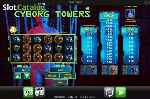 Οθόνη2. Cyborg Towers Κουλοχέρης