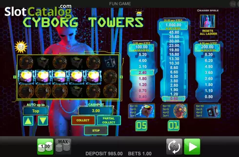 Οθόνη4. Cyborg Towers Κουλοχέρης