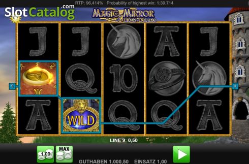 Οθόνη4. Magic Mirror 3 Lions Deluxe Κουλοχέρης 