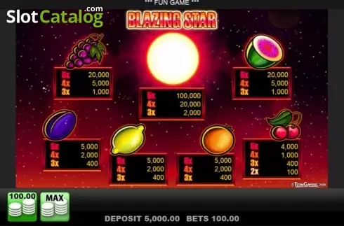 Οθόνη8. Blazing Star (edict) Κουλοχέρης