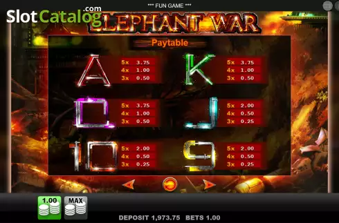 Οθόνη8. Elephant War Κουλοχέρης