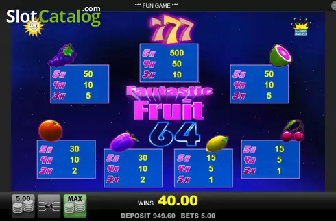 Οθόνη8. Fantastic Fruit Κουλοχέρης