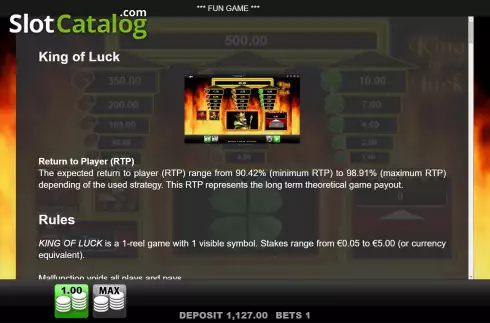 Οθόνη7. King of Luck Κουλοχέρης