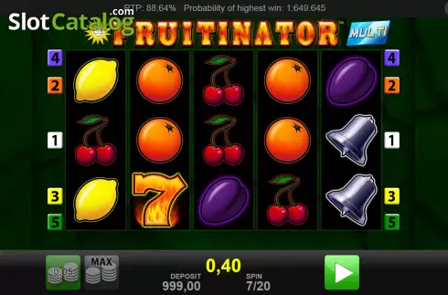 Οθόνη2. Fruitinator Multi Κουλοχέρης 
