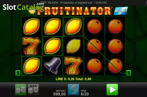 Οθόνη3. Fruitinator Multi Κουλοχέρης 
