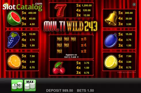 Οθόνη5. Multi Wild 243 Κουλοχέρης