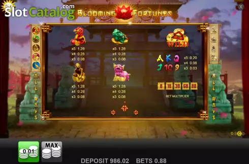 Οθόνη8. Blooming Fortunes Κουλοχέρης