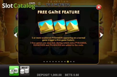 Οθόνη9. Egyptian Diamonds Κουλοχέρης