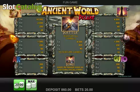 Οθόνη6. Ancient World Deluxe Κουλοχέρης 