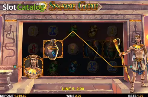 Οθόνη3. Snake God Κουλοχέρης 