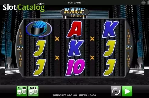 Οθόνη3. Race to Win Κουλοχέρης