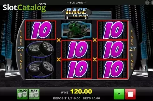 Οθόνη7. Race to Win Κουλοχέρης