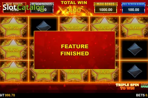 Οθόνη4. Triple Spin to Win Κουλοχέρης 