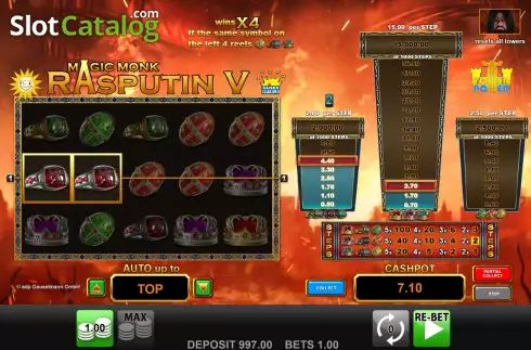 Οθόνη3. Magic Monk Rasputin V Κουλοχέρης