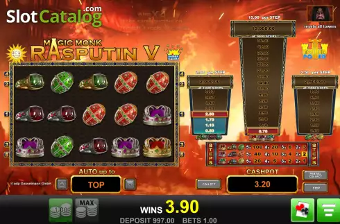 Οθόνη4. Magic Monk Rasputin V Κουλοχέρης
