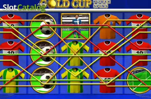 Οθόνη2. Gold Cup Power Spins Κουλοχέρης