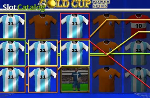 Οθόνη3. Gold Cup Power Spins Κουλοχέρης