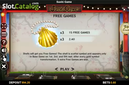 Οθόνη7. Sushi Game Κουλοχέρης 