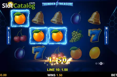 Οθόνη3. Thunder Treasure Κουλοχέρης