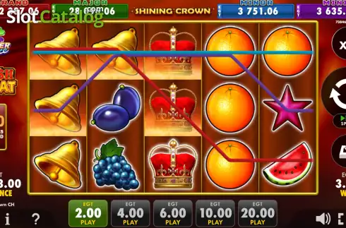 Οθόνη4. Shining Crown Cash Heat Κουλοχέρης