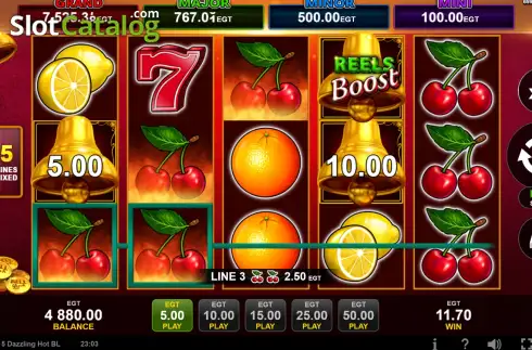 Οθόνη3. 5 Dazzling Hot Bell Link Κουλοχέρης
