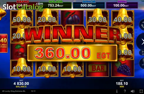 Οθόνη3. 40 Lucky King Extreme Bell Link Κουλοχέρης