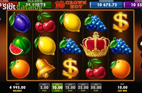 Οθόνη2. 10 Crown Hot Κουλοχέρης