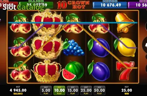 Οθόνη4. 10 Crown Hot Κουλοχέρης