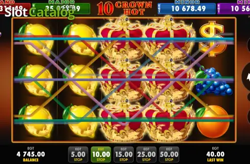 Οθόνη6. 10 Crown Hot Κουλοχέρης