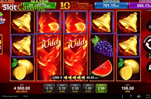 Οθόνη3. 10 Burning Heart (EGT Digital) Κουλοχέρης
