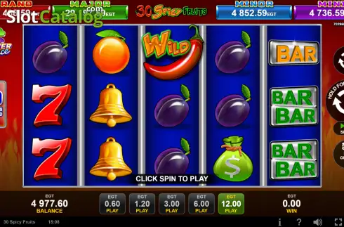 Οθόνη2. 30 Spicy Fruits (EGT Digital) Κουλοχέρης