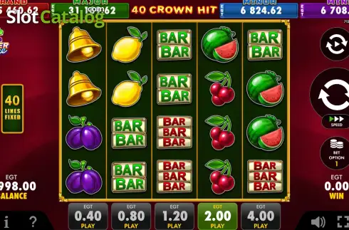 Οθόνη2. 40 Crown Hit Κουλοχέρης