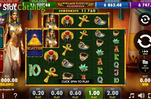 Οθόνη2. Pyramid Riddles Cleopatra JUMBOWAYS Κουλοχέρης