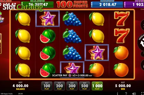 Οθόνη3. 100 Super Fruits Κουλοχέρης
