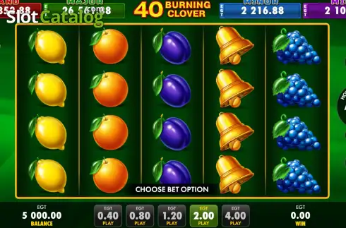 Οθόνη2. 40 Burning clover Κουλοχέρης 