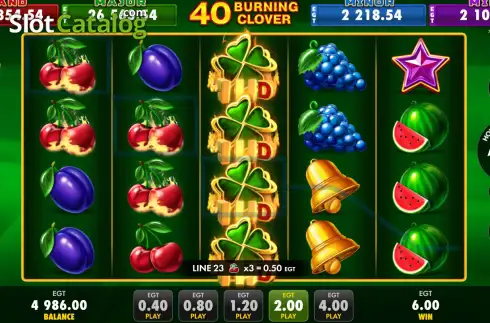 Οθόνη3. 40 Burning clover Κουλοχέρης 