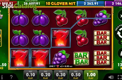Οθόνη3. 10 Clover Hit Κουλοχέρης