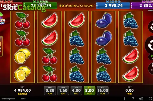 Οθόνη2. 40 Shining Crown Clover Chance (EGT Digital) Κουλοχέρης 