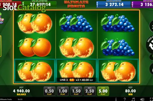 Οθόνη3. Ultimate Fruits Κουλοχέρης