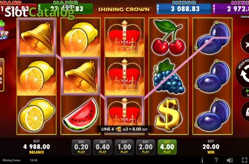 Οθόνη3. Shining Crown (EGT Digital) Κουλοχέρης 