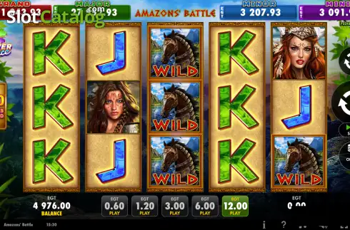 Οθόνη2. Amazons' Battle (EGT Digital) Κουλοχέρης